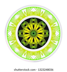 Hand Drawn Background With Mandala. Vector Decorative Elements. Arabic, Indian, Ottoman Motifs.