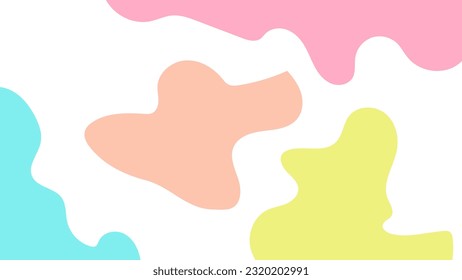hand drawn background with pastel colors, suitable for templates or wallpapers with bright nuances