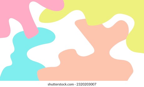 hand drawn background with pastel colors, suitable for templates or wallpapers with bright nuances