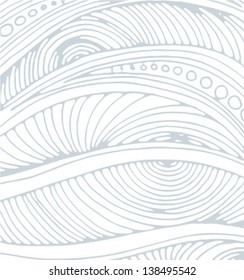 Hand drawn background. Pattern with waves