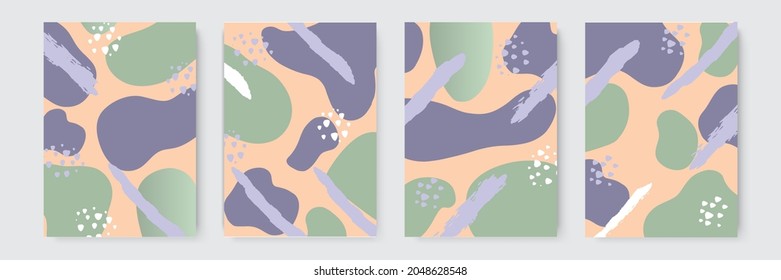 Antecedentes dibujados a mano. Conjunto de formas abstractas y de diseño dibujadas a mano. Coloquio abstracto de fondo dibujado a mano en color