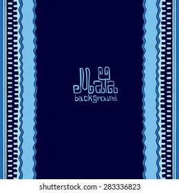 Hand drawn Background in South American Indian Style with Mayan ornament