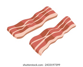 Hand drawn bacon vector illustration