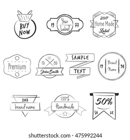 Hand Drawn Badges Logos