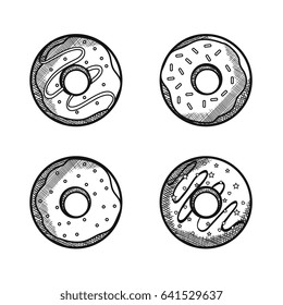 Hand drawn bakery goods design