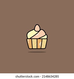Hand Drawn bakery product doodle illustration icon. Outline hand drawn bakery item vector icon illustrations
