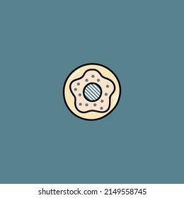 Hand Drawn bakery product doodle illustration icon. Outline hand drawn bakery item vector icon illustrations