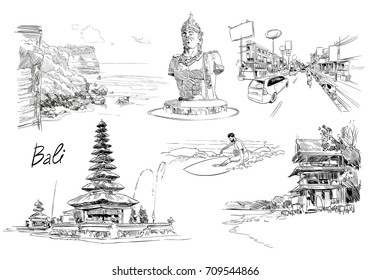 20 Ide Contoh  Gambar Sketsa Leak  Bali AsiaBateav