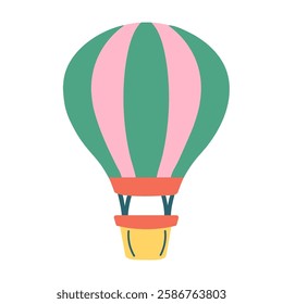 Hand drawn balloon isolated on white background
