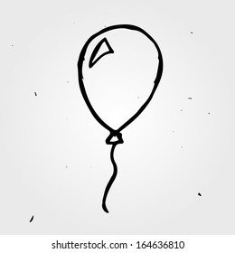 Hand Drawn Balloon, Vector