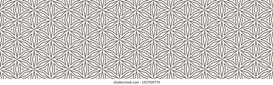 Hand Drawn Bamboo Stem Seamless Border Vector Pattern. Japanese Kaleidoscope Banner Edging. Monochrome Simple Neutral Tones. Washi Tape for Asian Home Decor Edge Trim. Nature Leaf Stem Trim EPS 10