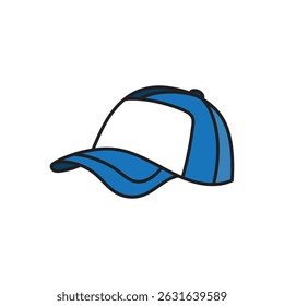 Hand drawn baseball cap illustration vector design template