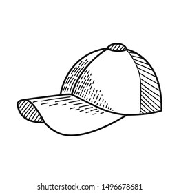 Baseball Cap Line Drawing Images, Stock Photos & Vectors | Shutterstock