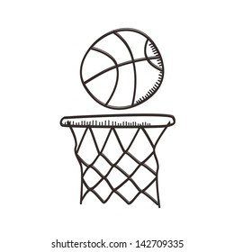 hand drawn basketball