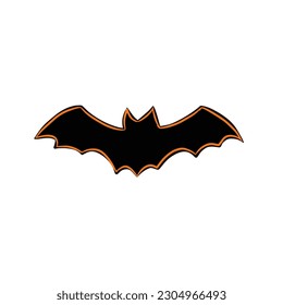 Hand drawn bat isolated on white background,vector illustration eps10 