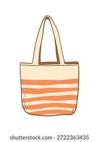 Handgezeichnete Strandtasche Illustration