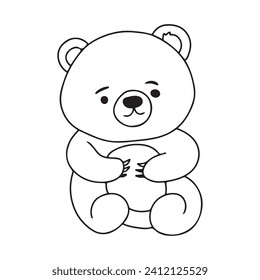 hand drawn bear, fox, deer, own autumn animal 