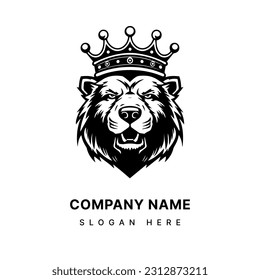 Ilustración de diseño del logotipo del oso dibujado a mano que combina elegancia y alegría. Adecuado para marcas infantiles, productos orgánicos y emprendimientos creativos. 