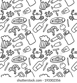 Hand Drawn Bear Seamless