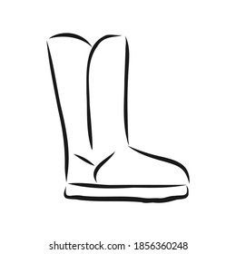 Cowboy Boots Vector Graphic Hand Drawn Stock Vector (Royalty Free ...