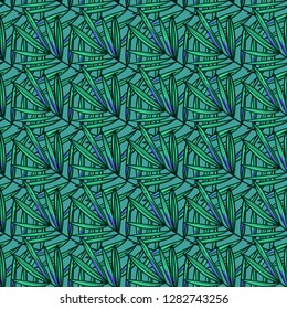 Hand drawn beautiful seamless pattern world tropics. Perfect for textile and etc. Blender print of pattern collection.