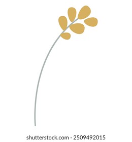 Hand drawn Beautiful spring flower on white background