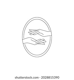 Hand drawn beauty logo