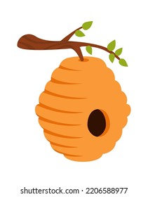 Hand drawn bee hive. Vector illustration