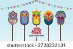 Hand Drawn Bengali New Year Traditional Festival Pohela Boishakh Illustration With Bengali Text