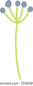 Hand Drawn Berries Branch Vector Illustration