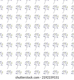 Elementos de bayas dibujadas a mano con hojas sin soldadura. Plantas botánicas Doodle. Ideal para el diseño de tela, impresión textil, envoltura, cubierta. Ilustración del vector