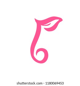 Hand drawn berry vector logo template. Abstract design concept for natural organic product, food, fruit market, cafe. 
