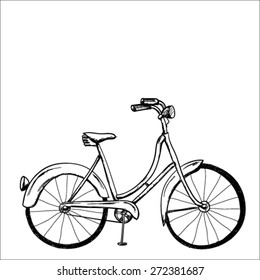 Hand drawn bicycle 