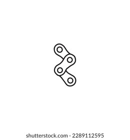 Hand drawn bicycle chain icon isolated on white background,vector illustration eps10