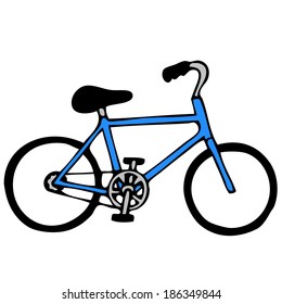Hand drawn bicycle illustration