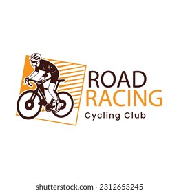 hand drawn bicycle logo template
