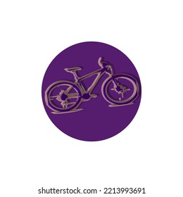 hand drawn bicycle sketch illustration vector design.