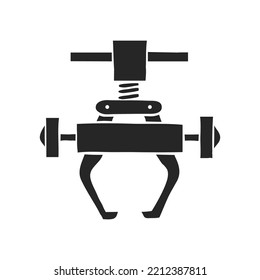 Hand drawn Bicycle tool vector illustration