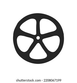 Hand drawn Bicycle wheel vector illustration