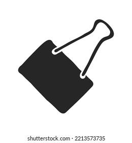 Ilustración vectorial del clip de enlace dibujado a mano