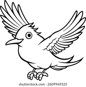 a  Hand drawn bird outline 