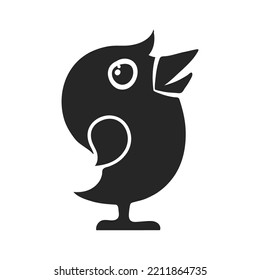 Ilustración de vector de pájaro dibujada a mano