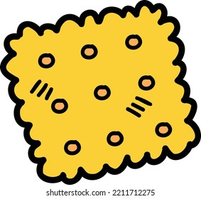 Hand Drawn biscuits illustration isolated on background