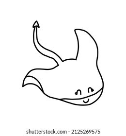 Hand drawn black adorable animal. animal icon