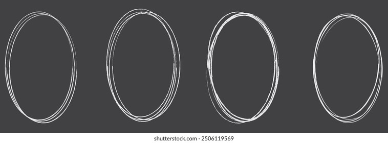 Hand drawn black background white circle vector design eps 10