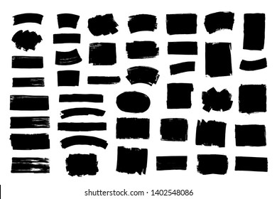 Hand drawn black brush strokes.