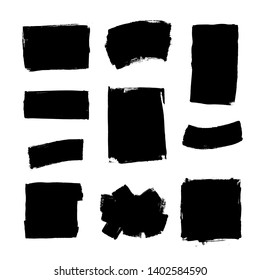Hand drawn black brush strokes.