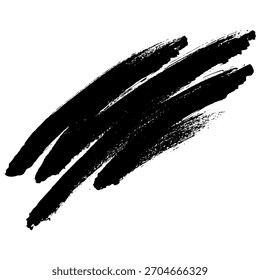 hand drawn black brush strokes create a grunge background effect