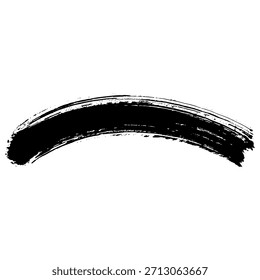 Hand drawn black brush strokes to create a grunge background effect