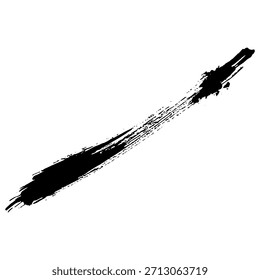 Dibujado a mano trazos de pincel negro ideal para el uso de fondo grunge